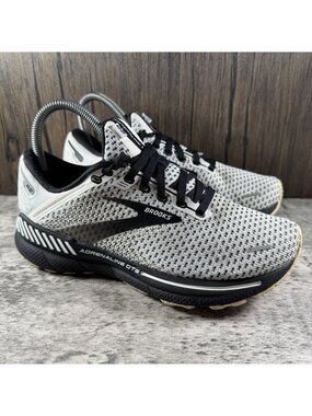 Brooks Adrenaline GTS 22 Womens Size 6 B Running Shoes White Black 1203531B135
